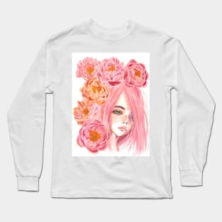 Peony Princess Long Sleeve T-Shirt